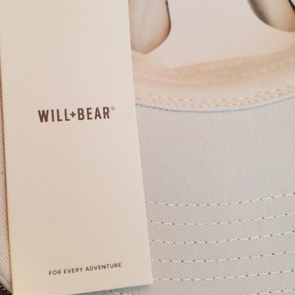 NWT Will + Bear Natural Brushed Cotton Canvas Riley Bone MORE TREES Canvas Cap - Picture 5 of 12